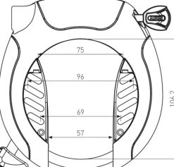 Abus PRO SHIELD X-PLUS 5955 runkolukko