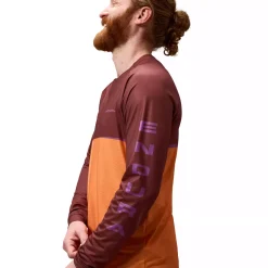 Endura Core Printed L/S Tee - endura orange