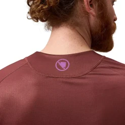 Endura Core Printed L/S Tee - endura orange