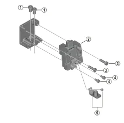 Shimano STEPS akun yläkiinnitys BM-E8031